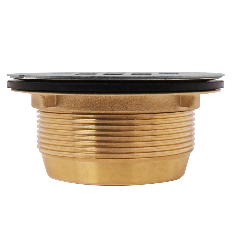 Westbrass D206B-26 2" No-Caulk Brass Compression Shower Drain with 4-1/4"