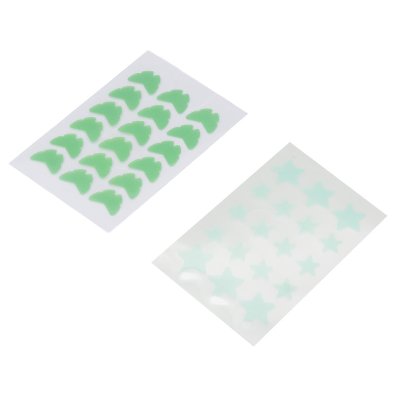 36Pcs Hydrocolloid Pimple Pads Covering Isolating Healing Cartoon Shape Cute