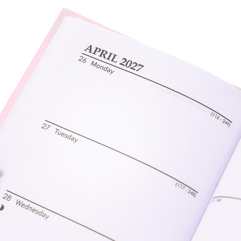 2027 Slim Diary Week to View - Bees Hardback Planner