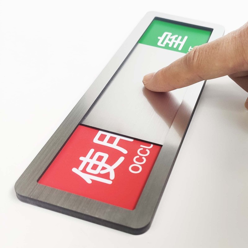 Slide-Type Sign Plate Display Board with Tape, Easy Installation for