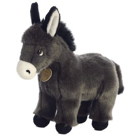 Aurora® Adorable Miyoni® Tots Donkey Foal Stuffed Animal - Lifelike Details Make a Cherished Companion - Perfect for Decorating Bedrooms or Classrooms - Gray 10 Inches