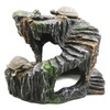 NUZAMAS Resin Turtle Cave Decorative Floating Platform for Reptile Fish