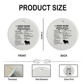 French Bulldog Ornament - French Bulldog Decor,Dog Decor,French Bulldog Gifts for Dog Lovers, Unique Dog Gifts for French Bulldog Lovers,Frenchine Gifts for Women,Bulldog Mom Dog Gift for Women 912-BH