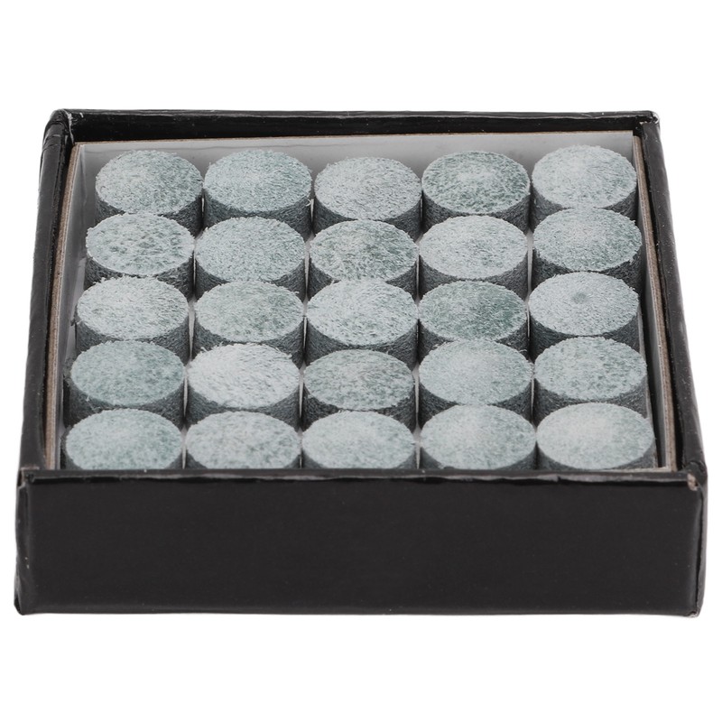 50Pcs Pool Cue Tips Leather Billiard Cue Stick Tip Grade