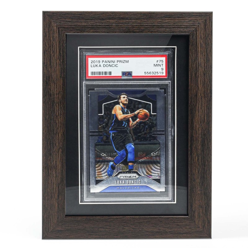 tutata PSA Graded Card Display Frame, Walnut Frame for PSA