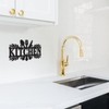 KOYILTD Kitchen Sign,Dining Room Wall Decor Rustic Metal Kitchen Decor