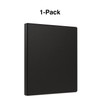 SIMPLY Staples 1337665 Light-Use .5-inch Round 3-Ring Non-View Binder Black