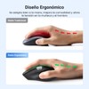 UGREEN Mouse Inalámbrico 2.4G & Bluetooth, Scrolling Ultra-rápido, Mouse Ergonómico