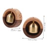 Levemolo Brass Wooden Door Bell Magnetic Attaching Door Chime Home