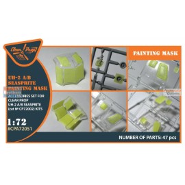 Clear Prop Models CLPCPA72051A 1:72 Clear Prop Models UH-2A UH-2B Seasprite Painting Mask (CLP