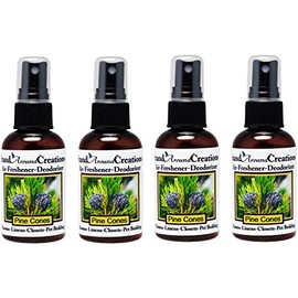 Set of 4 - Concentrated Spray For Room/Linen/Room Deodorizer/Air Freshener - Pine Cones - 2oz. each