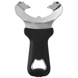 CYDW Mason Jar Opener Tool with Soft Touch Handle, No Lid Dents or Damage, Can Opener Manual Multi-Purpose, Easy Twist Manual Handheld Top Remover, Canning Supplies, Bottle Opener, Made for Lifetime