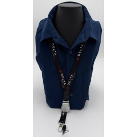 Delta Airlines Seat Belt Lanyard Airbus Boeing HIGH QUALITY Black