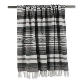 DII Black Farmhouse Stripe Throw