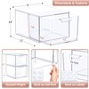 Sorbus 2 Pack Makeup Organizer - Clear Stackable Acrylic Drawer
