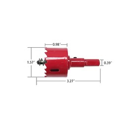 LannuMet Bimetal Drill Bits M42 HSS Hole Saw Cutter for PVC,Plastic,Wood,Thin Iron Sheet(40mm/1.57")