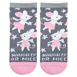 Stephen Joseph Unisex-Kid's Crew Socks, Mouse, Medium