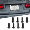 WINUERK 8 Pack Rear License Plate Screws M5-0.8x12mm, Car Plate