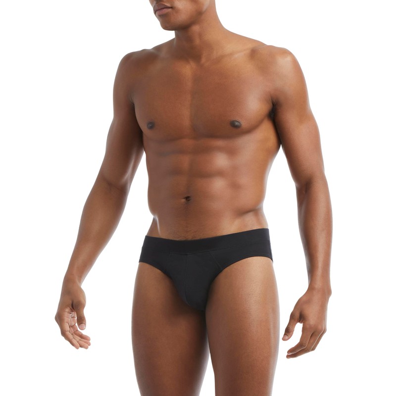 2(X)IST Men's Pima Cotton Bikini Brief Black