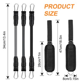 Ankle Resistance Bands with Cuffs for Leg and Butt Workout, Exercise Bands for Hip Training