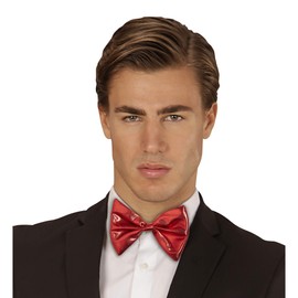 WIDMANN ? Bow Tie Metallic Unisex-adult, Red, One Size, vd-wdm53754