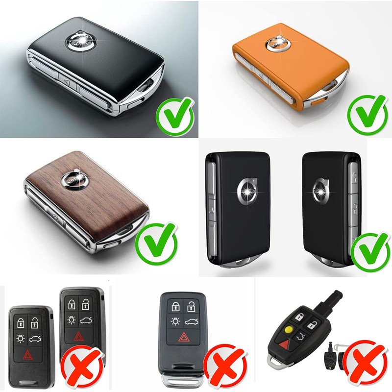 Car Key Fob Cover for Volvo XC90, XC60, XC40, S60,