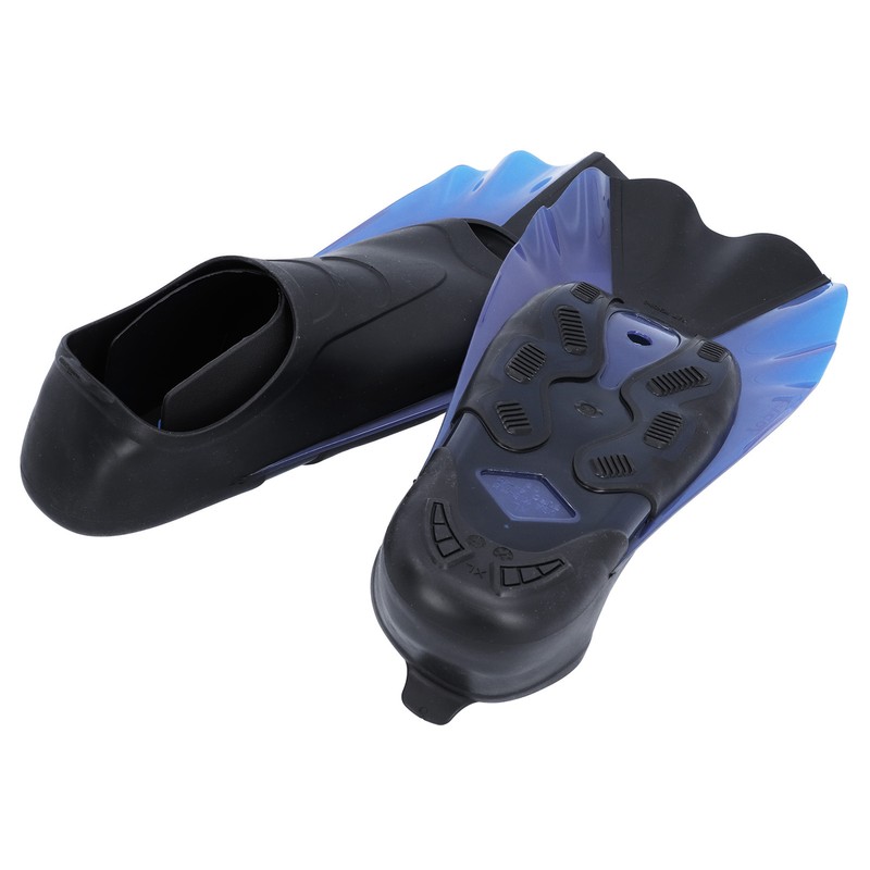 Short Diving Training Fins Full Foot AntiSlip Soft Flippers for