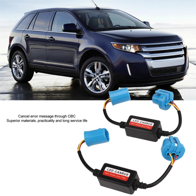 2Pcs Headlight Decoder 9007 HB5 Plug 12V DC Error Anti