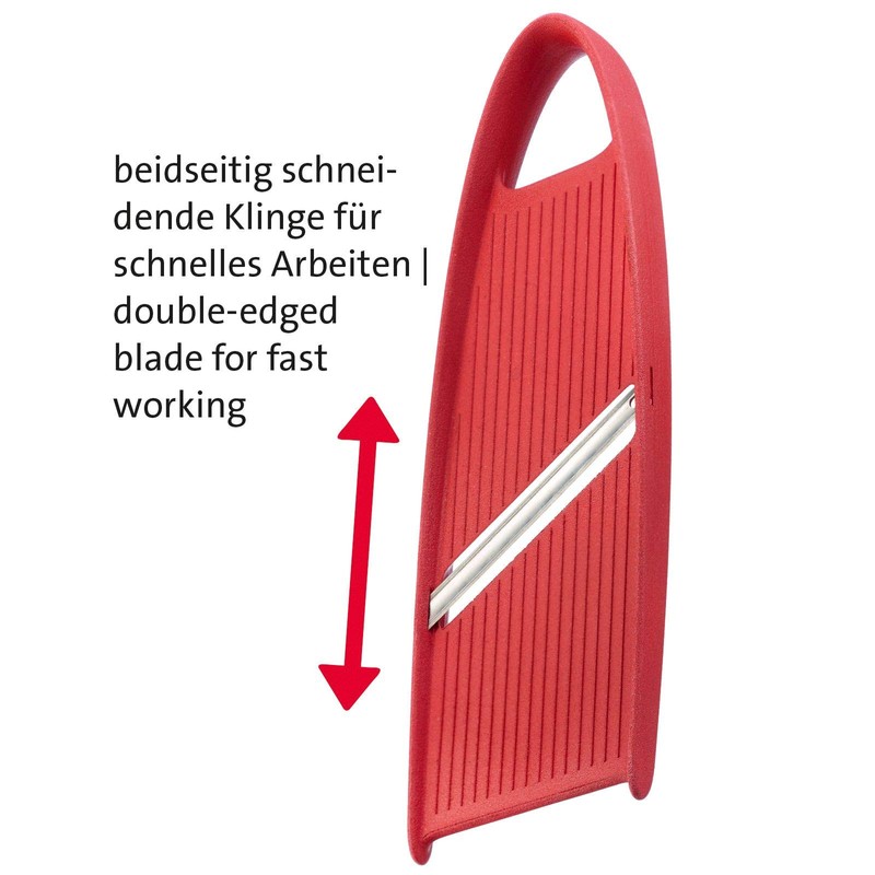 Westmark Gemüsehobel, Hobelix, Kunststoff/Rostfreier Edelstahl, Rot/Silber, 11702270