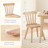 Curipeer Windsor Kids Table and 2 Chair Set, Rubberwood Toddler