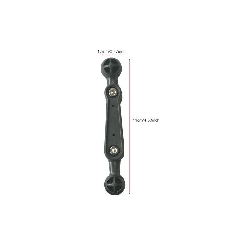 ThtRht 2 Pack 17mm Double Sided Ball Mount Arm 4''