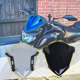Midimttop Motorcycle Front Touring Fairing Windscreen Windshield Wind Deflector Cover Compatible with YA&MA&HA MT-07 FZ07 MT07 FZ-07 MT 07 FZ 07 2018 2019 2020 (Smoke)