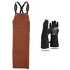 Leather Welding Apron with 10 Pockets, Heat Flame Resistant Aprons