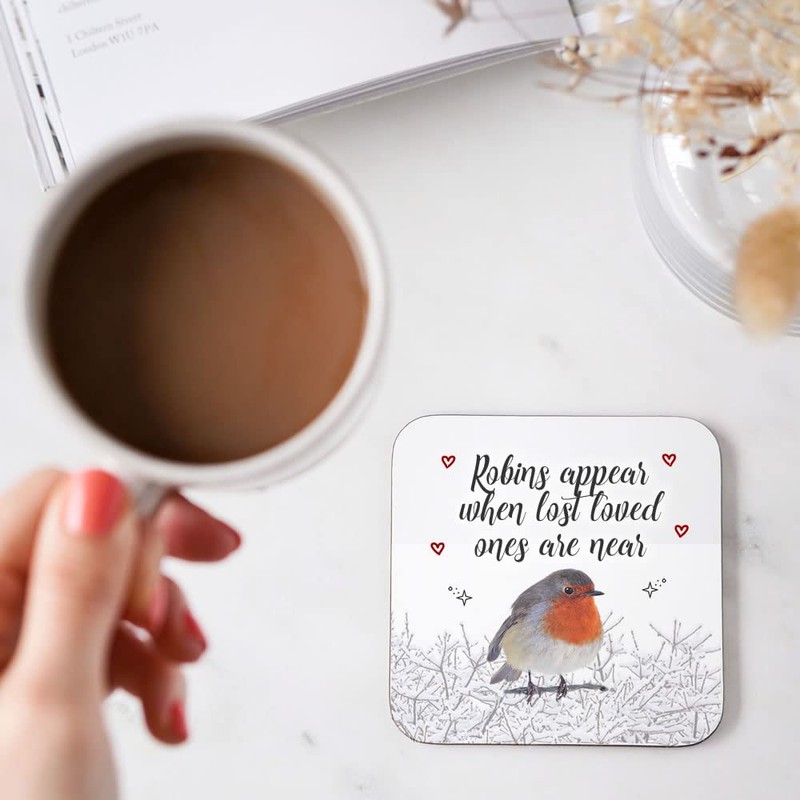Robins Appear When Lost Loved Ones are Near Wooden Gift