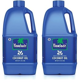 Parachute Parachute 100% Pure and Natural Unrefined Coconut Oil | No Chemicals & Added Preservatives | 63 fl.oz (Pack of 2)