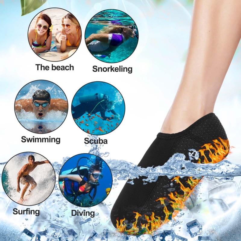 Palksky 1 Pairs Neoprene Cold Plunge Socks, Ice Bath Socks,