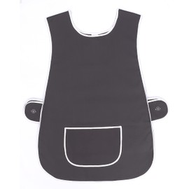 LINEN CLOSET Womens Tabards with Pockets for Men Ladies Cleaning Catering Chef Kitchen Aprons Unisex Hygea Tabard Apron Work Tabards