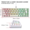 V200 Mechanical Gaming Keyboard Portable 68 Keys Wired RGB Backlit