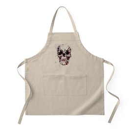 CafePress Cool Abstract Skull Black Spider Widow Artistic Il Kitchen Apron with Pockets, Grilling Apron, Baking Apron