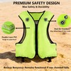 FORWEWAY Adults High-Visibility Inflatable Swimming Jacket Adjustable Buoyancy Vest with