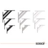 FSHR Design Angle Shelf Bracket/Wall Bracket Aluminium Matt Black