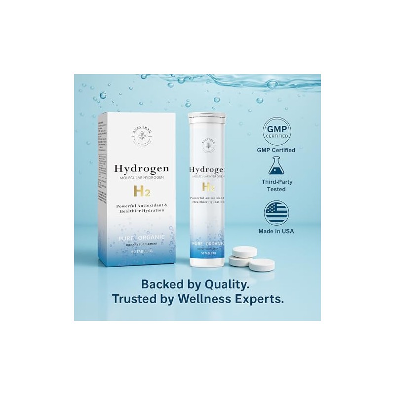 Hydrogen Water Tablets with Magnesium – 8 PPM H2 Molecular
