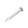 TOP-VIGOR 100Pcs Hardware Nails, 2.4mmx25mm Fiber Concrete Cement Wall Point
