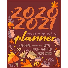 2020-2021 Monthly Planner: Blue Sky 8x10inch 2 Years Monthly Planner Calendar Schedule Organizer From January 1,2020 to December 31,2021 (24 Months ... With Holidays and Motivational Quotes