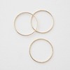Honeycat Super Skinny Hammered or Smooth Stacking Rings Trio Set