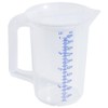 Milky Transparent Measuring Jug with Lid