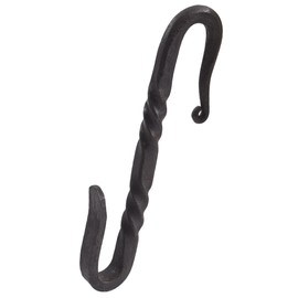 Ulfberth Forged Steel Belt Hook Belt Holder Women Men Twisted S Hook Warehouse Life Medieval Viking LARP Festival Wrought Iron Approx. 7 cm