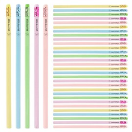 30 Stück Glücksstift Bleistifte mit Radiergummi, Du Schaffst Das Bleistift HB Set Glücksbringer Viel Glück Prüfung Geschenke für Schüler von Lehrern für Erwachsene, Lehrer Kollegen (Glucksstift)