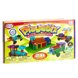 Playstix Construction Toy Building Blocks Set 211 Piece STEM Kit