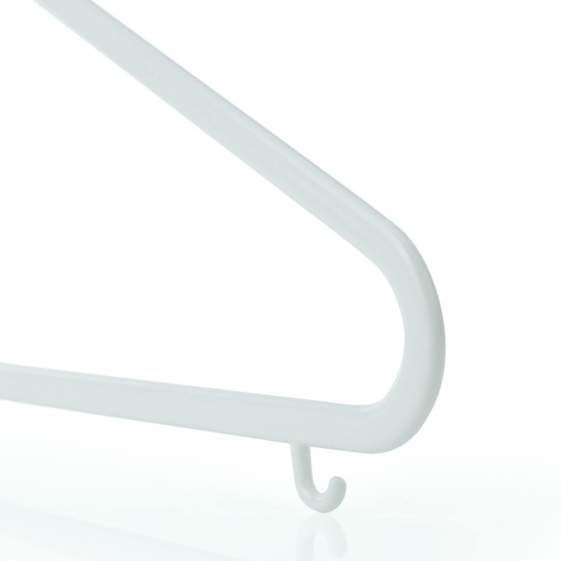 HANGERWORLD 18 Pack 11.8inch White Plastic Kids Hanger - Sized